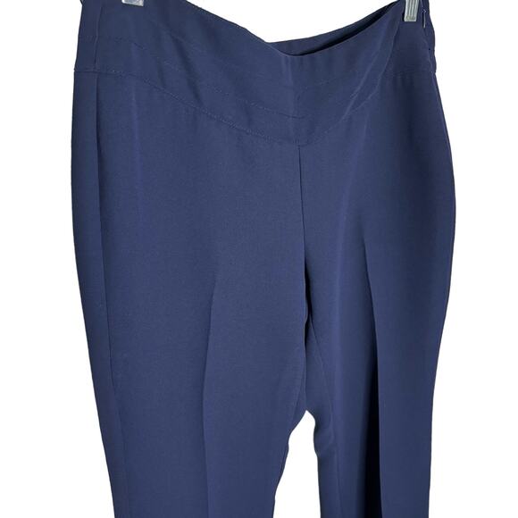 CAbi Midnight in Paris Navy Blue Pleated Trousers Women's Size 4 - Picture 5 of 9
